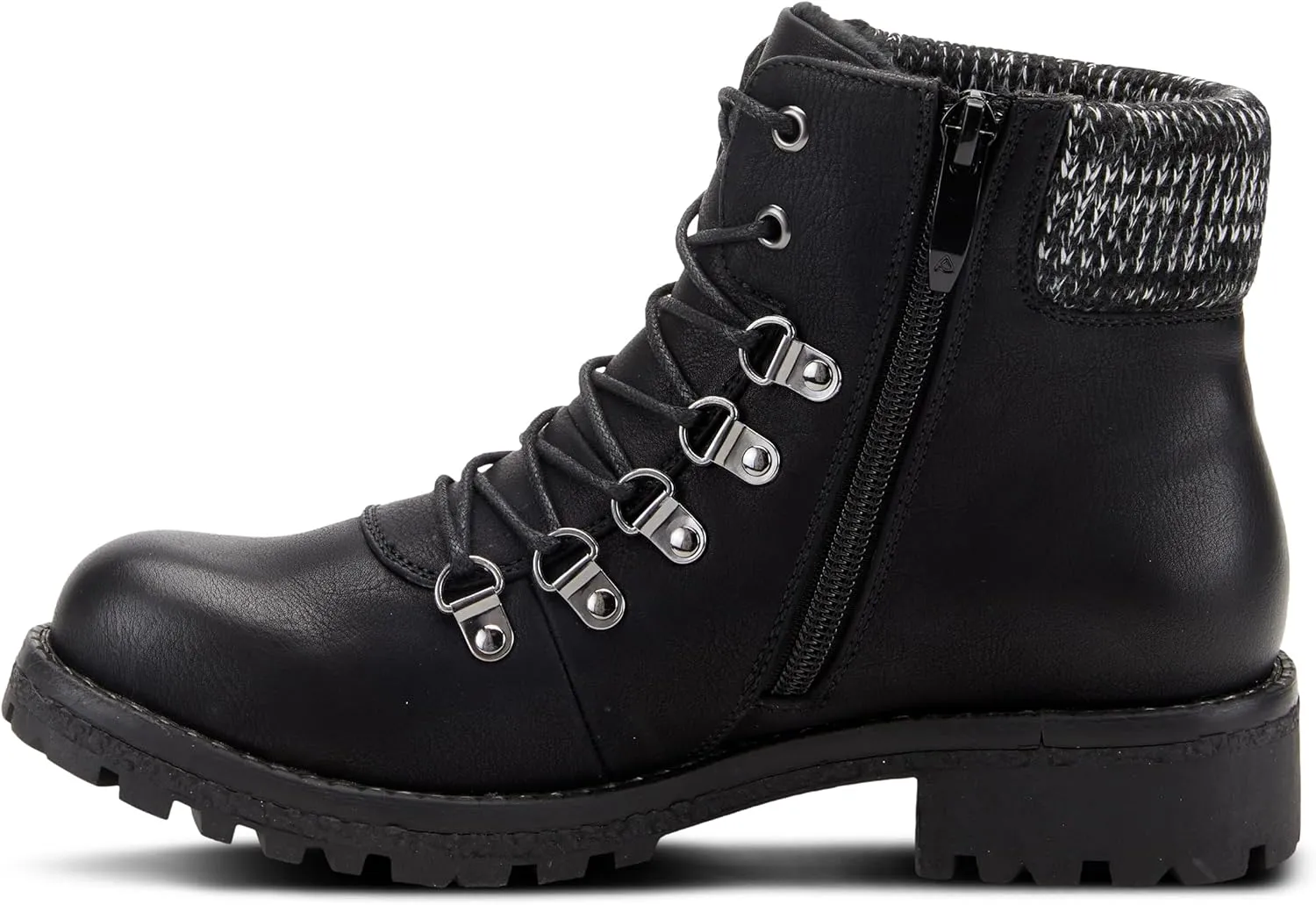 PATRIZIA Spring Step Clarris Lace-Up Booties for Women - Ladies Boots with Cozy Faux Fur Lining - Tonal Stitching Ankle Boots for Womens