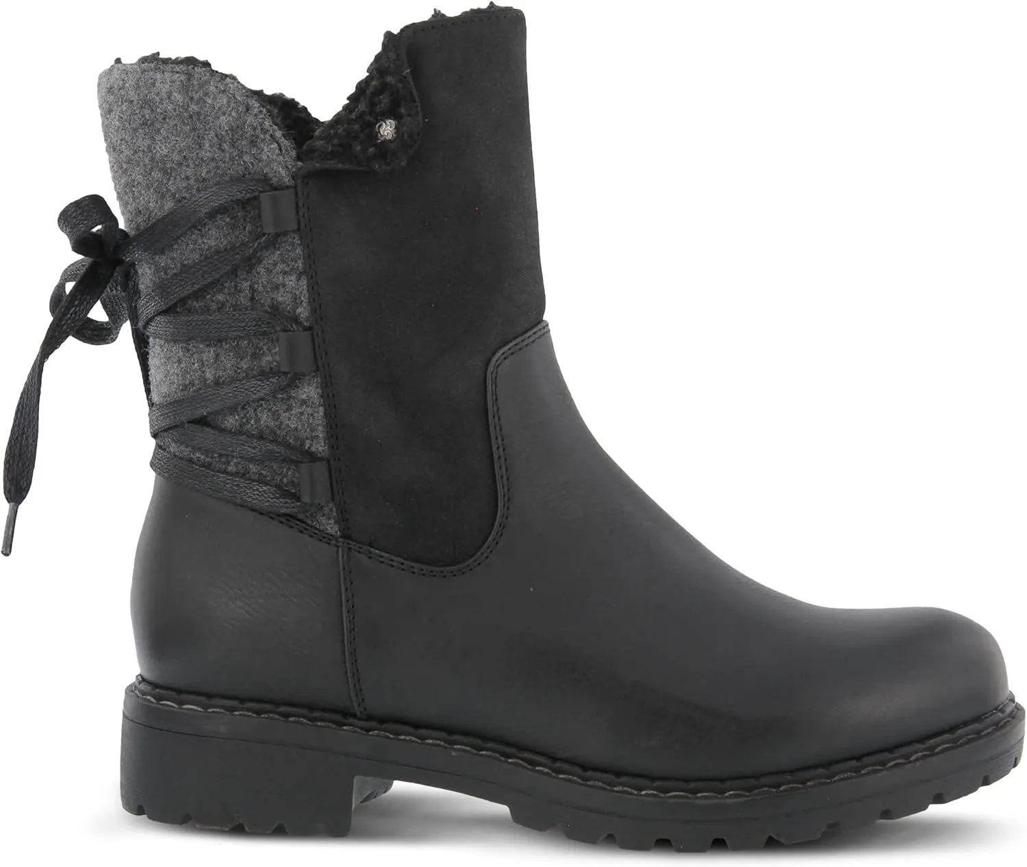 PATRIZIA Spring Step Dawna Ankle Boots for Women - Pull-On Ladies Boots with Zipper Closure - Tonal stitching Womens Boots for Outdoor