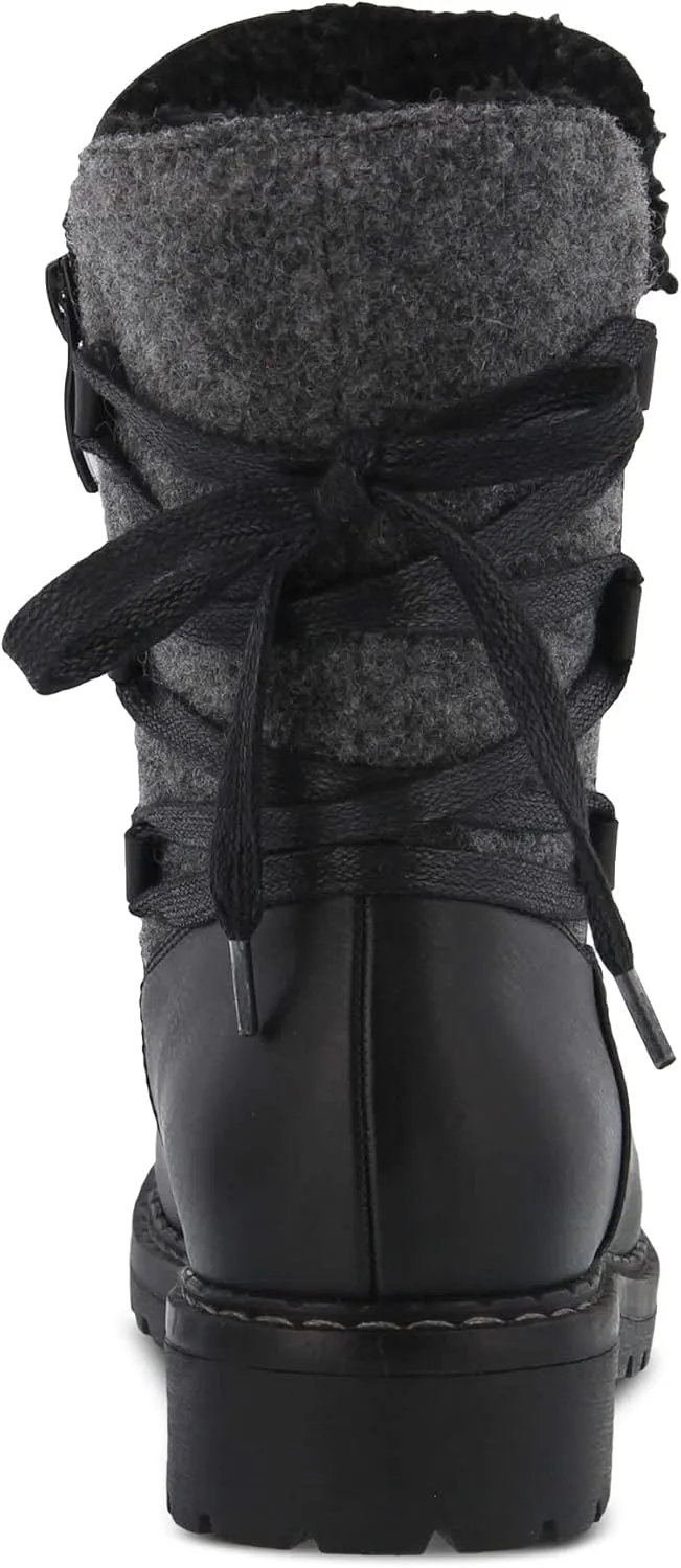 PATRIZIA Spring Step Dawna Ankle Boots for Women - Pull-On Ladies Boots with Zipper Closure - Tonal stitching Womens Boots for Outdoor