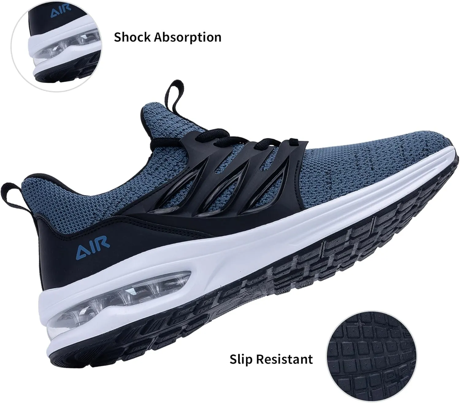PERSOUL Mens Air Running Shoes Athletic Tennis Sneakers Lightweight Breathable Workout Gym Jogging Sport Shoes for Men Size7-13