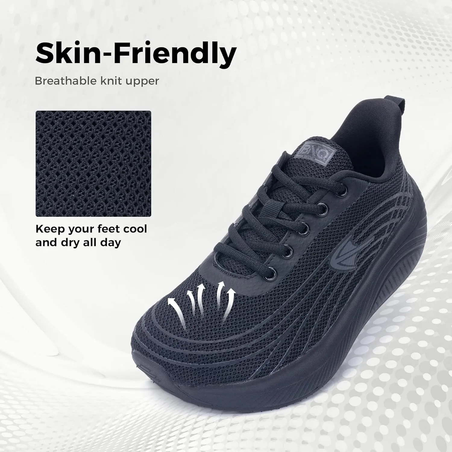 PERSOUL Wide Toe Box Shoes Women Walking Shoes with Arch Support Comfortable Tennis Sneakers for Plantar Fasciitis Foot Pain Relief US 6-11