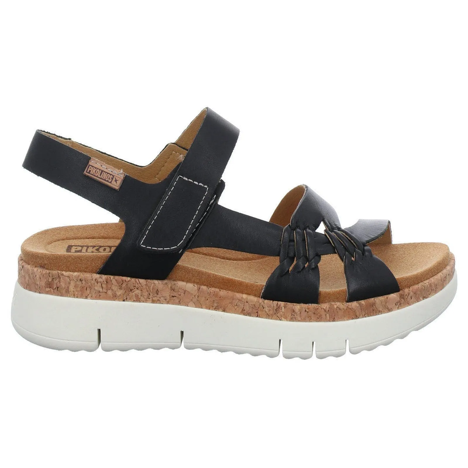 Pikolinos Palma Calfskin Leather Women's Wedge Ankle Strap Sandals