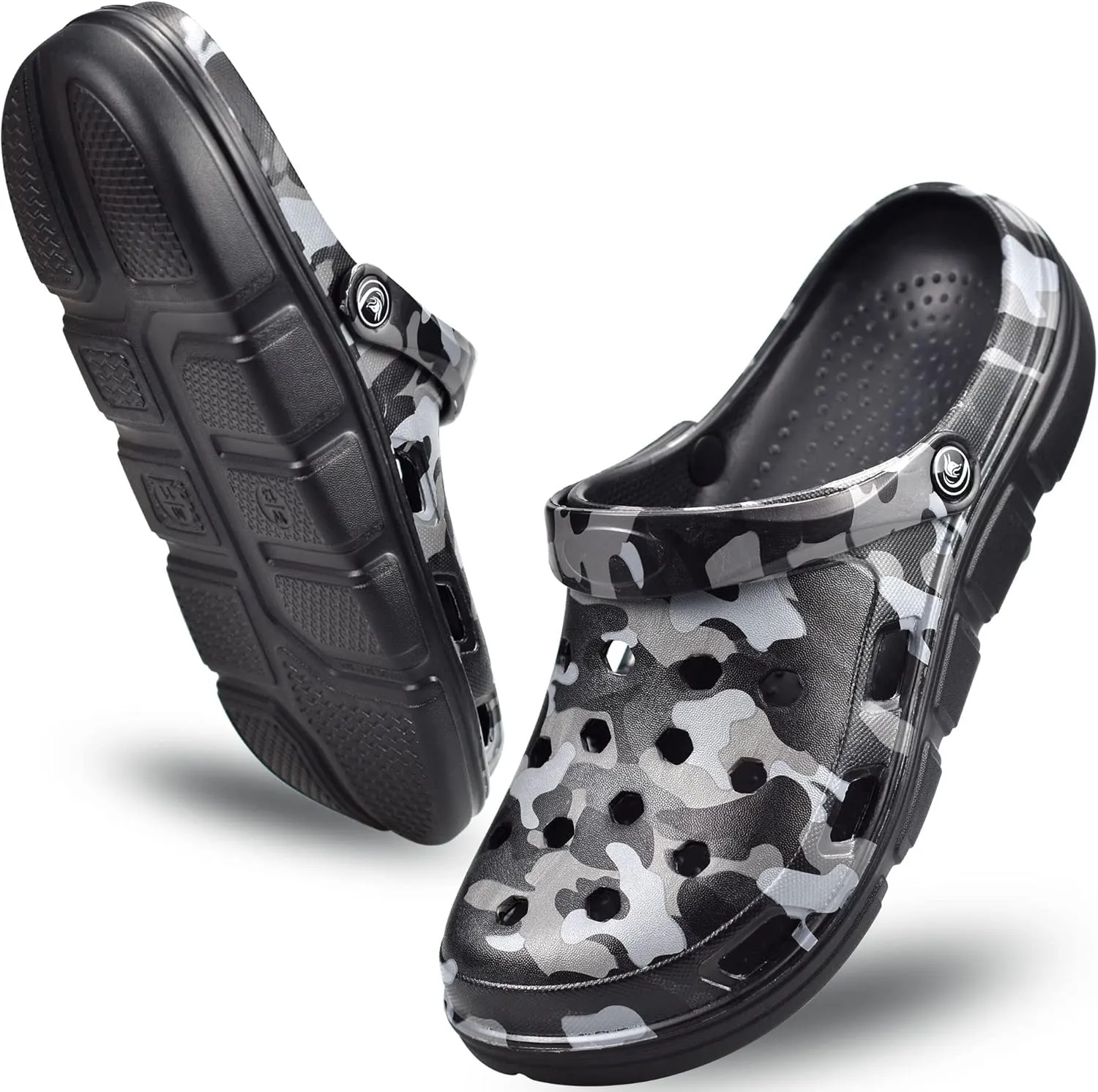 PIMIO Garden Clogs for Women and Men,Slip On Work Shoes with Arch Support,Womens Mens Quick-Dry Water Shoes Casual Sandals,Comfortable Slippers