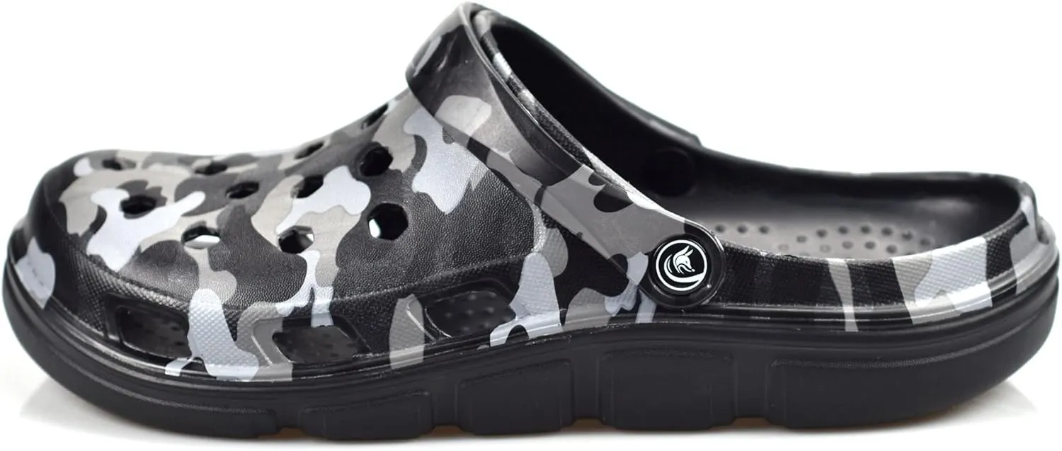 PIMIO Garden Clogs for Women and Men,Slip On Work Shoes with Arch Support,Womens Mens Quick-Dry Water Shoes Casual Sandals,Comfortable Slippers