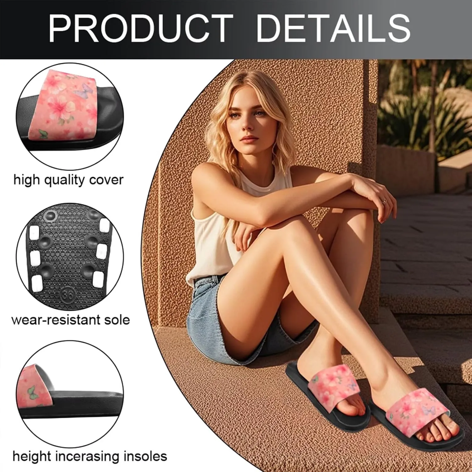 Pineapple House Slippers for Women Men Arch Support Flat Sandals Non Slip Home Pool Shower Slide Slippers