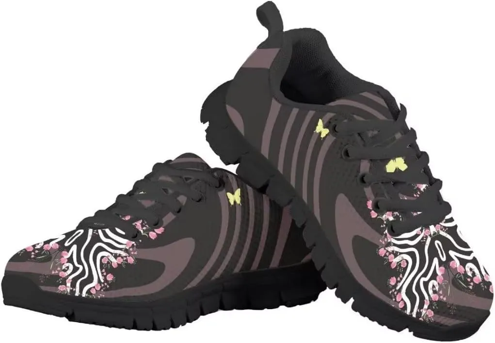 PinUp Angel Cute Girls Running Shoes Kids Sneakers for Walking Sport Tennis Shoes Laces Up