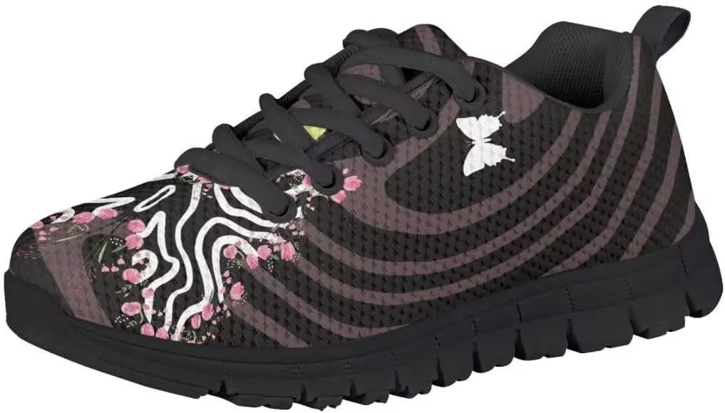 PinUp Angel Cute Girls Running Shoes Kids Sneakers for Walking Sport Tennis Shoes Laces Up