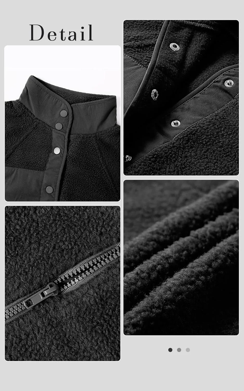 PRETTYGARDEN Women 2024 Fall Winter Fleece Jacket Long Sleeve Casual Button Fuzzy Sherpa Cropped Coats Outerwear with Pockets