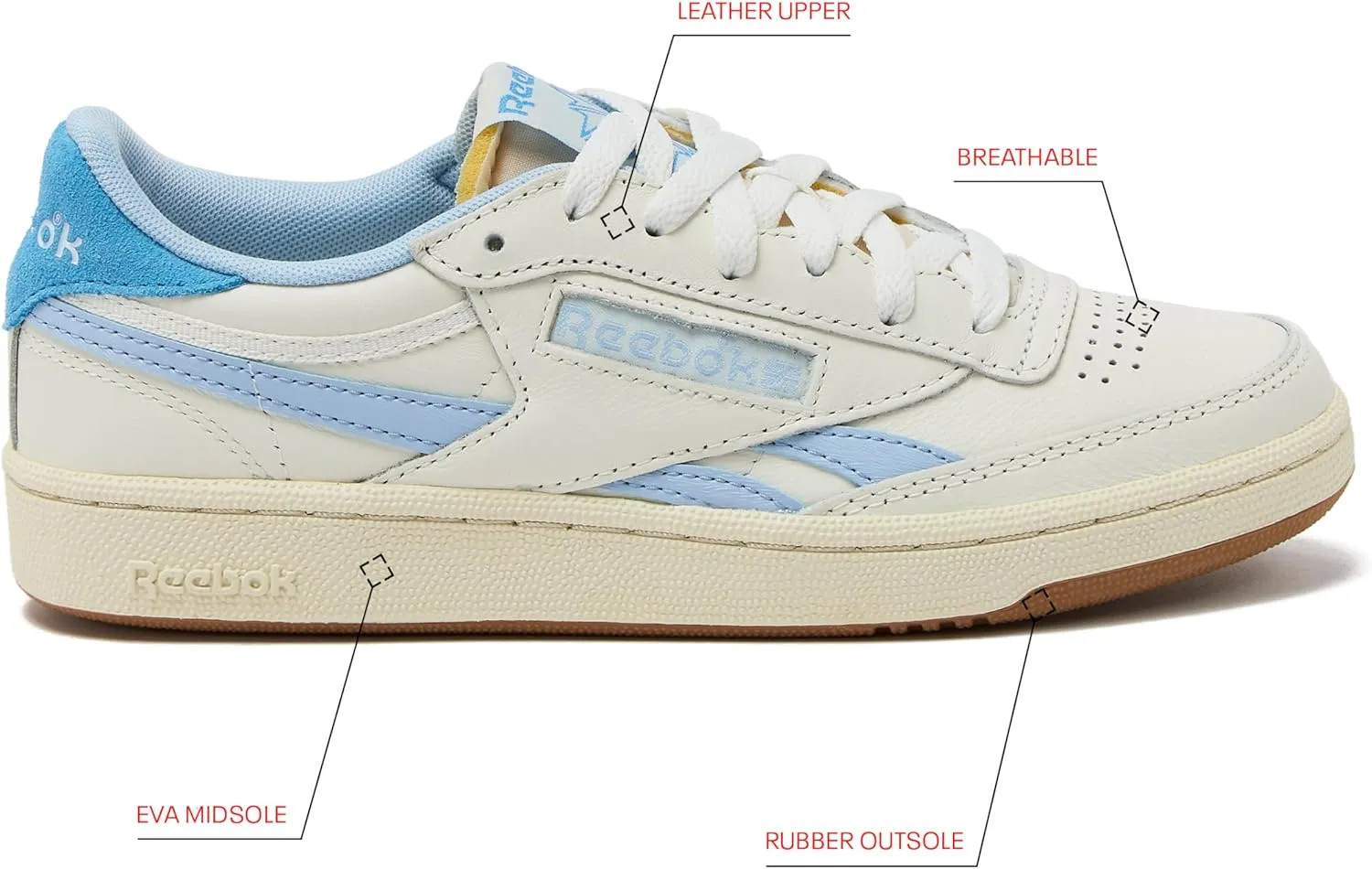 Reebok Club C Revenge Vintage Womens Shoes, Casual Women's Fashion Sneakers