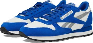 Reebok Unisex Classic Leather Sneakers Legacy, Boundless Blue/Chalk/Grey 3, 11.5 US Men