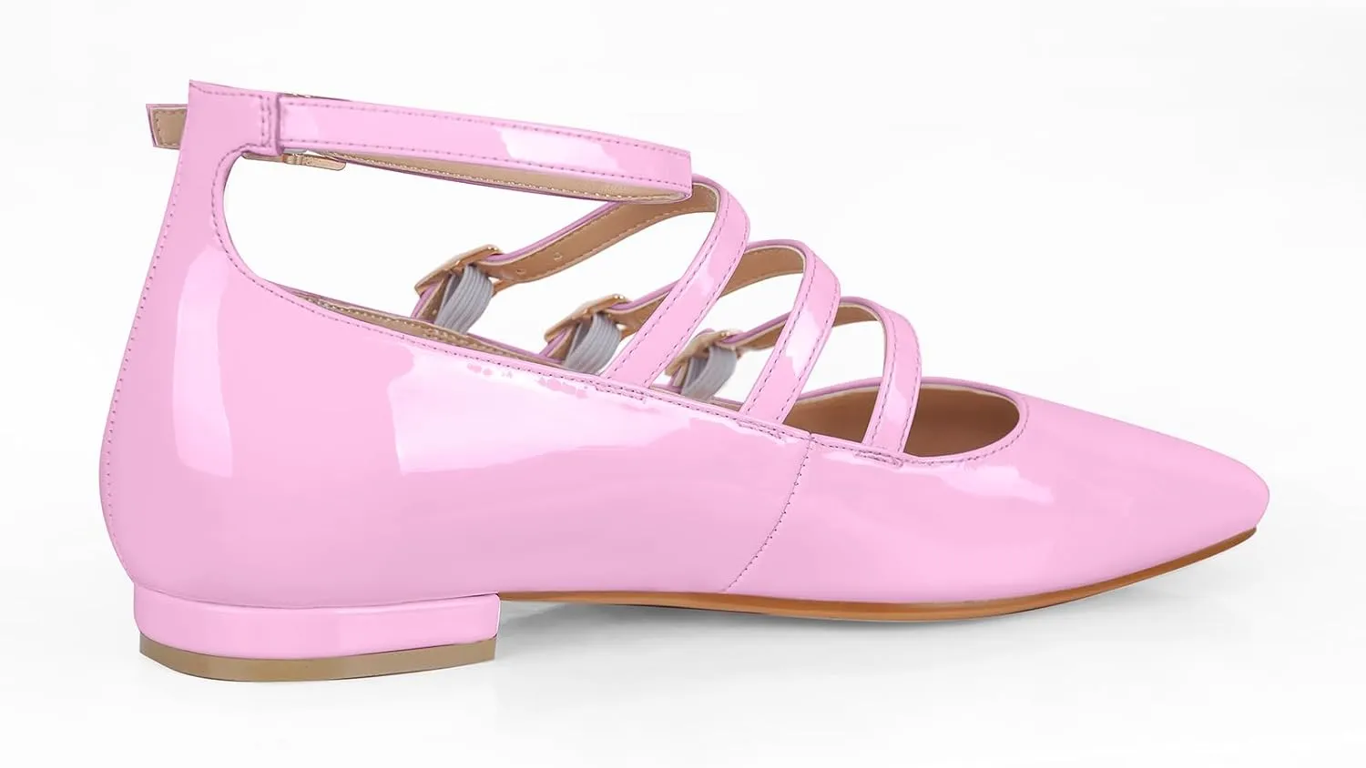richealnini Mary Jane Shoes Women Low Block Heel Square Toe Flats Patent Leather Pumps Wedding Dress