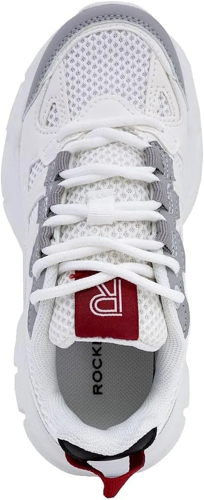 Rockport Kids Boys Sneakers - Durable, Breathable Mesh Design with Cushioned Sole for Comfort - Athletic Shoes for Walking, Running, and School Lace-Up/Bungee (Big Kids & Little Kids)