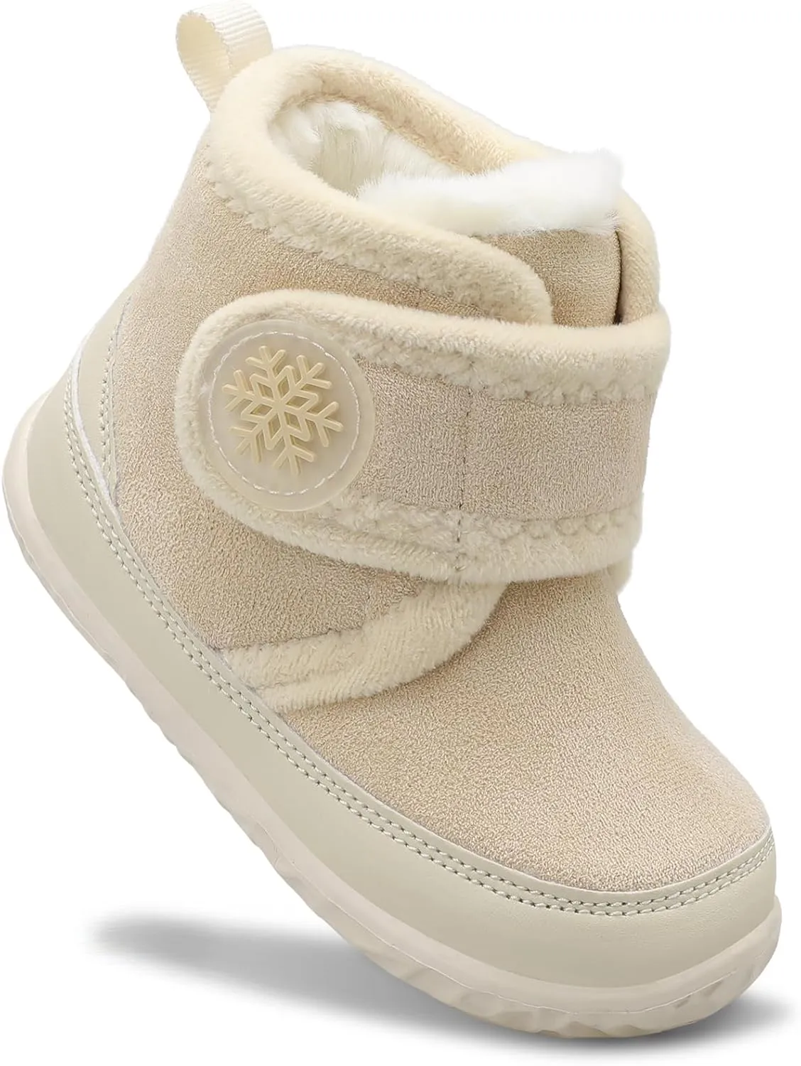 Scurtain Toddler Slippers Girl Boy House Shoes Fuzzy Hard Bottom Winter Boots Baby Cozy Walking Sock Shoes