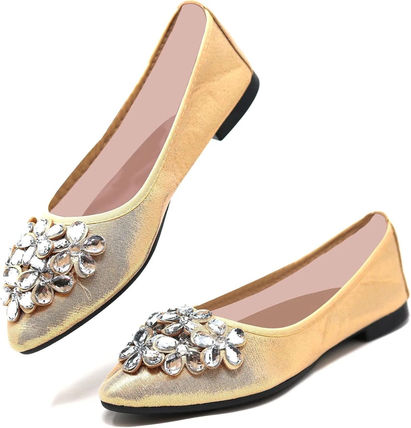 Silky Toes Foldable Flats for Women Dressy Ballet Shoes for Purse