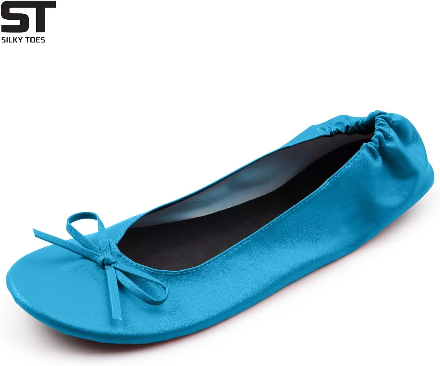 Silky Toes Foldable Flats for Women Purse Ballet Shoes Ballerina Slippers