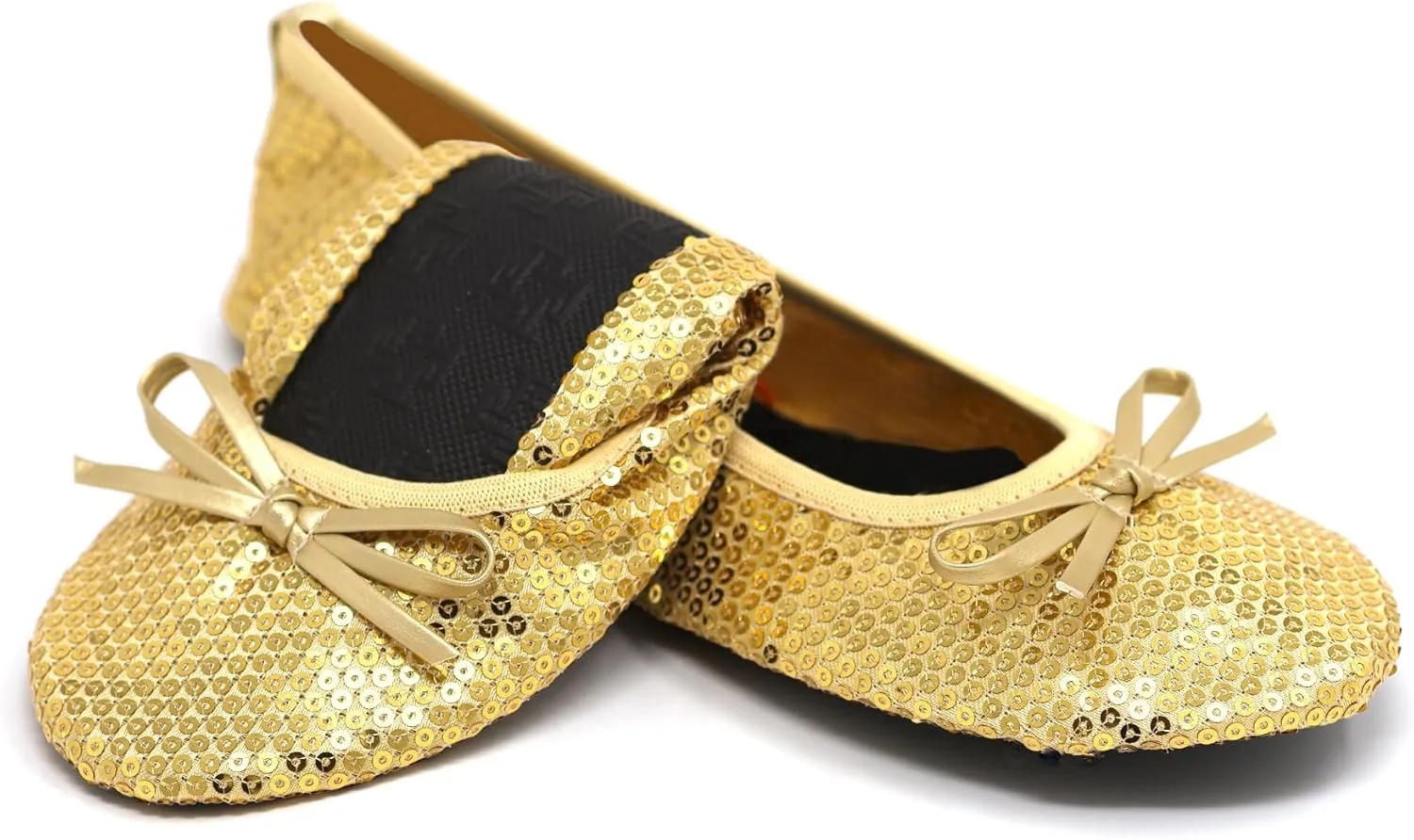 Silky Toes Foldable Flats for Women Purse Ballet Shoes Ballerina Slippers