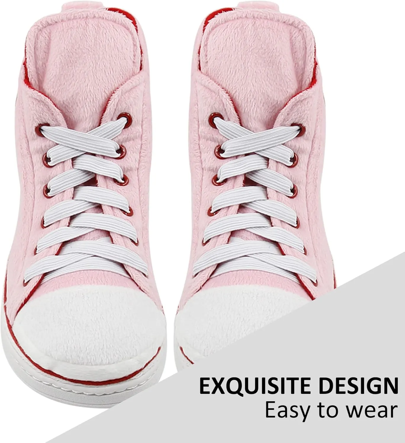 Sneaker Slippers for Women Fashion Indoor House Slipper Boots, Women's Super Soft Warm High Top Plush House Shoes for Women Slippers