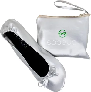 SOBEYO Foldable Ballet Flats Women's Travel Portable Comfortable Shoes