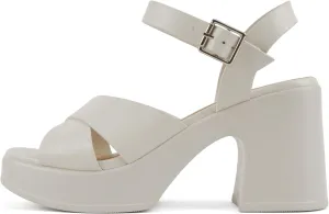 Soda Touch ~ Womens Square Toe Crisscross Band Platform Notch Wedge Heel Sandals