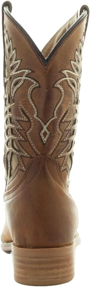 Soto Boots Kid's Square Toe Boots, Geniune Leather Kid's Cowboy Boots, Toddler Western Boots, K3007 (,)
