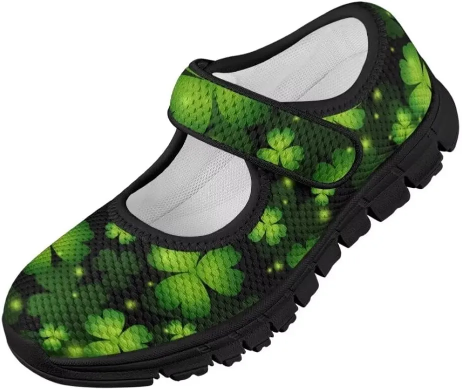 St. Patrick's Day Toddler Little Girl Mary Jane Dress Shoes Ballet Flats School Uniform Shoes for Wedding, Party