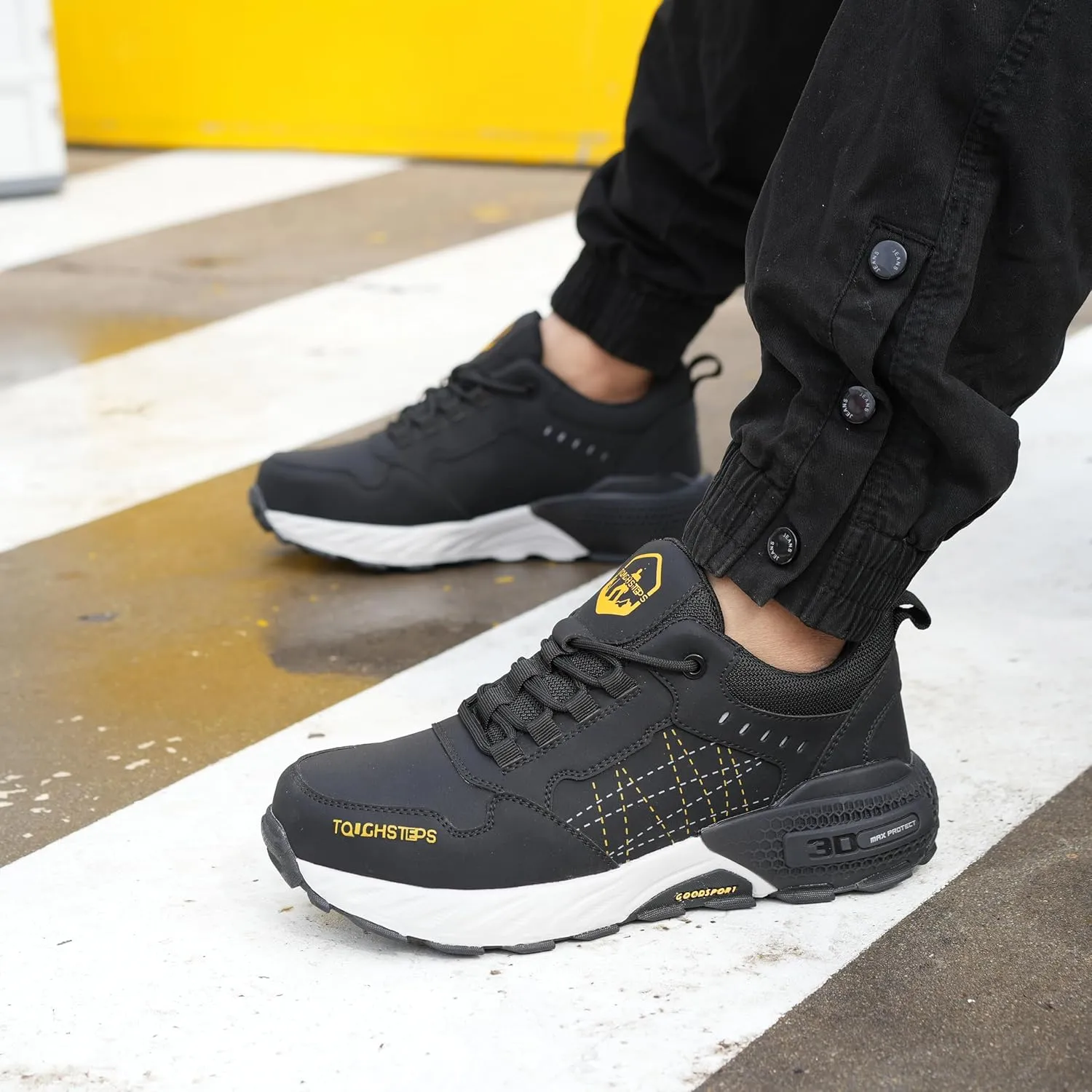 Steel Toe Shoes for Men Women Puncture Proof Safety Work Sneakers Lightweight Comfortable Indestructible Utility Shoes