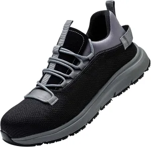 Steel Toe Shoes for Men Women丨Non Slip Waterproof Work Safety Sneakers