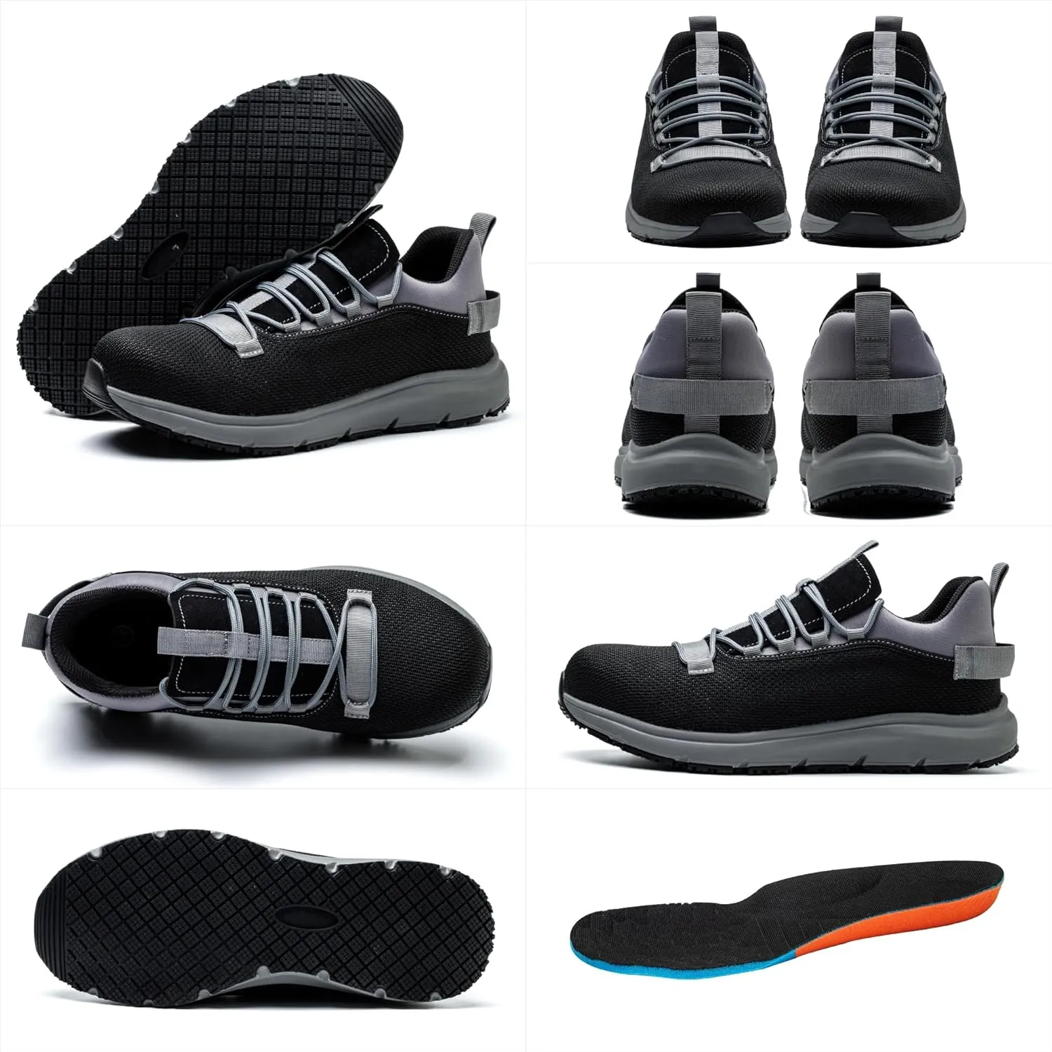 Steel Toe Shoes for Men Women丨Non Slip Waterproof Work Safety Sneakers