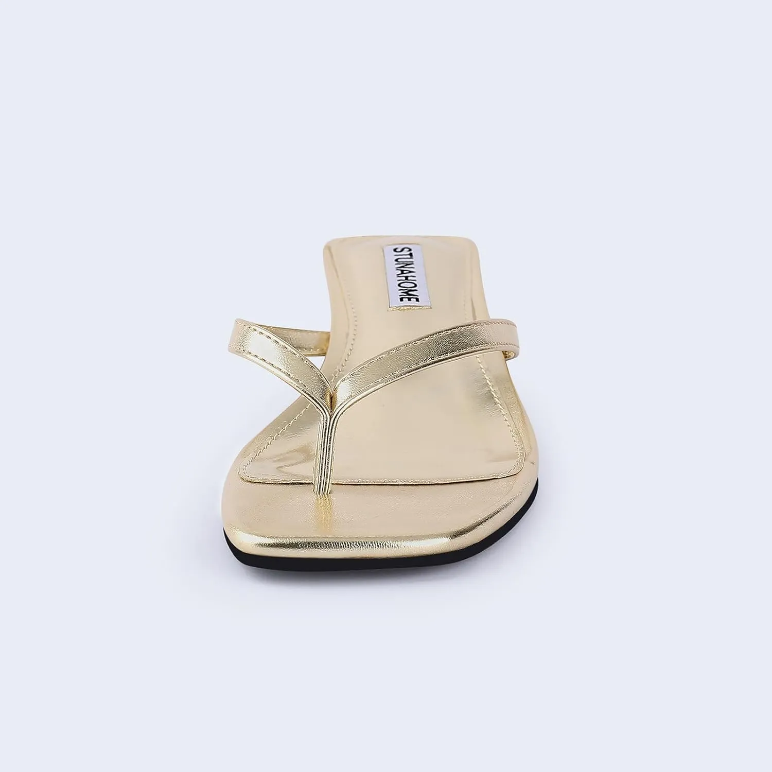 STUNAHOME Womens Kitten Heel Thong Sandals with Memory Foam Cute Flip Flop Heels for Women 1.4 Inches