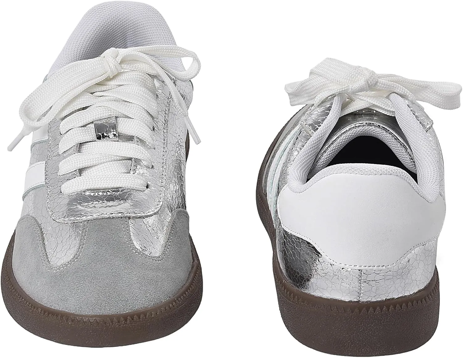 Stylish Fashion Sneakers for Women - Versatile Tennis, Running & Work Shoes, Available in Black, Silver, Gold, and White, Comfortable, Durable & Trendy Footwear for Every Occasion