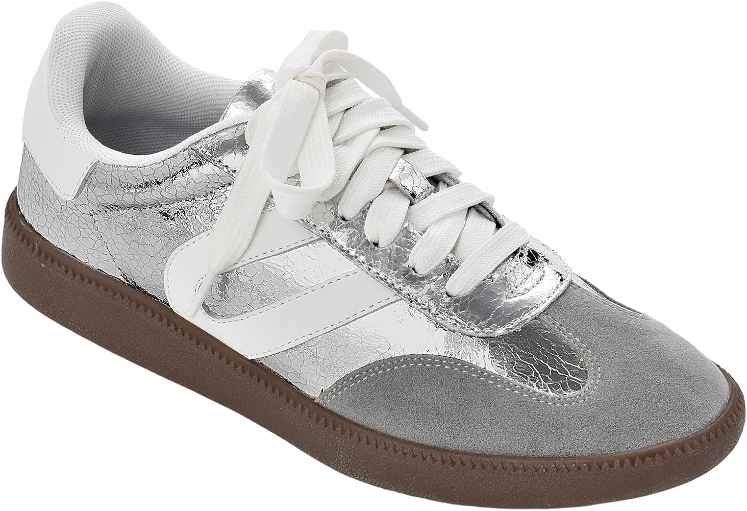 Stylish Fashion Sneakers for Women - Versatile Tennis, Running & Work Shoes, Available in Black, Silver, Gold, and White, Comfortable, Durable & Trendy Footwear for Every Occasion
