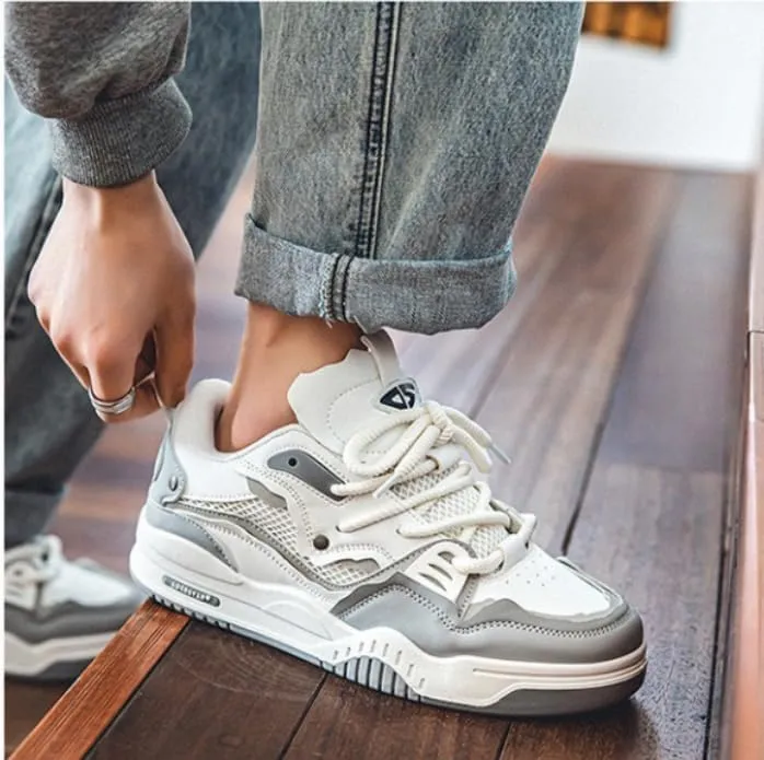 Stylish Men's Sneakers with Durable Rope Laces -Outdoor Walking and Training