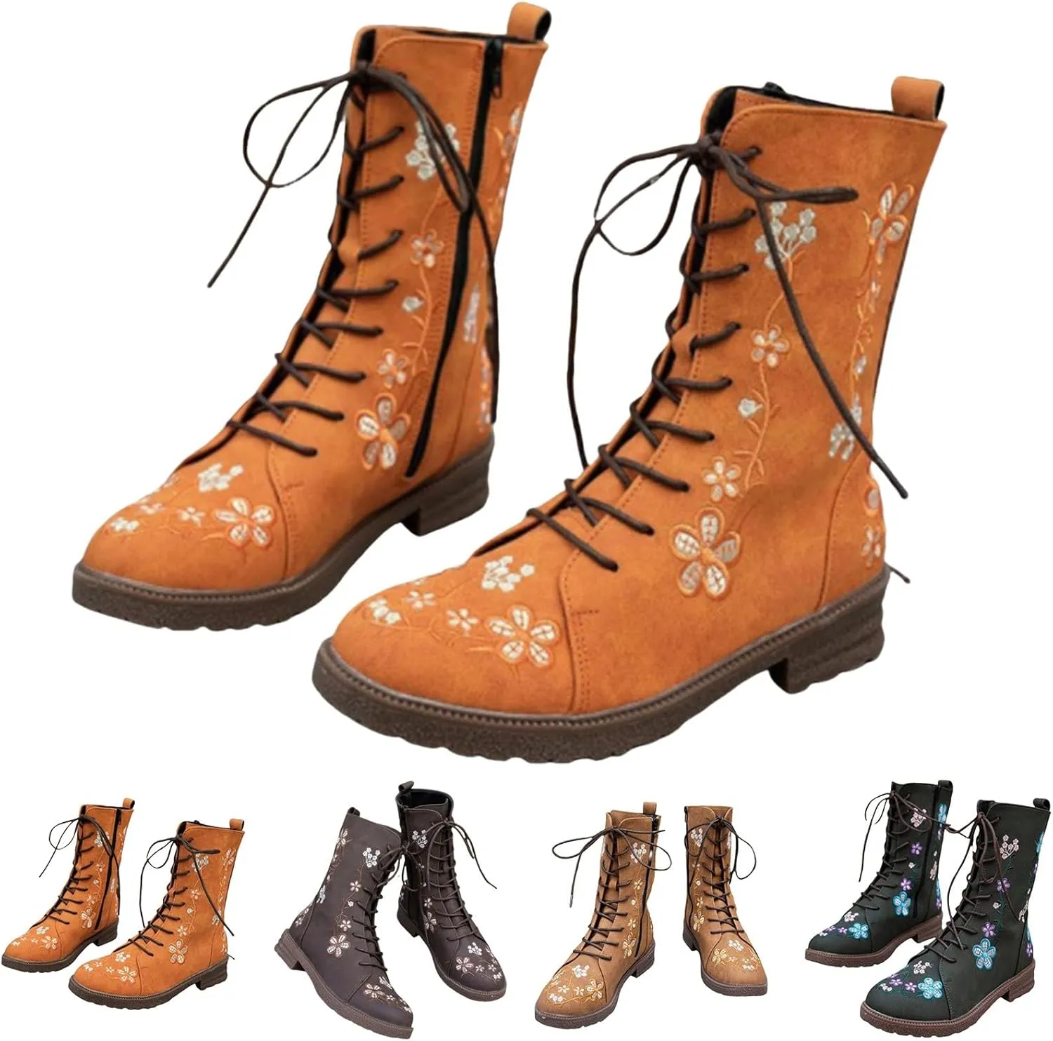 Suede over The Knee Boots for Women Wide Calf Boots Both Fashionable And Warm Womens Boots Mid Calf High Heel