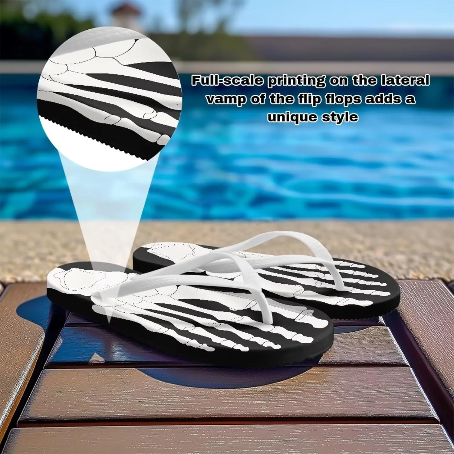 Summer Flip Flops Women Breathable Cool Sandals Lightweight Soft Flop House Fitness Leisure Yoga Shoes Soft Cushioning Soles No Foot Rubbing White Size 5-9