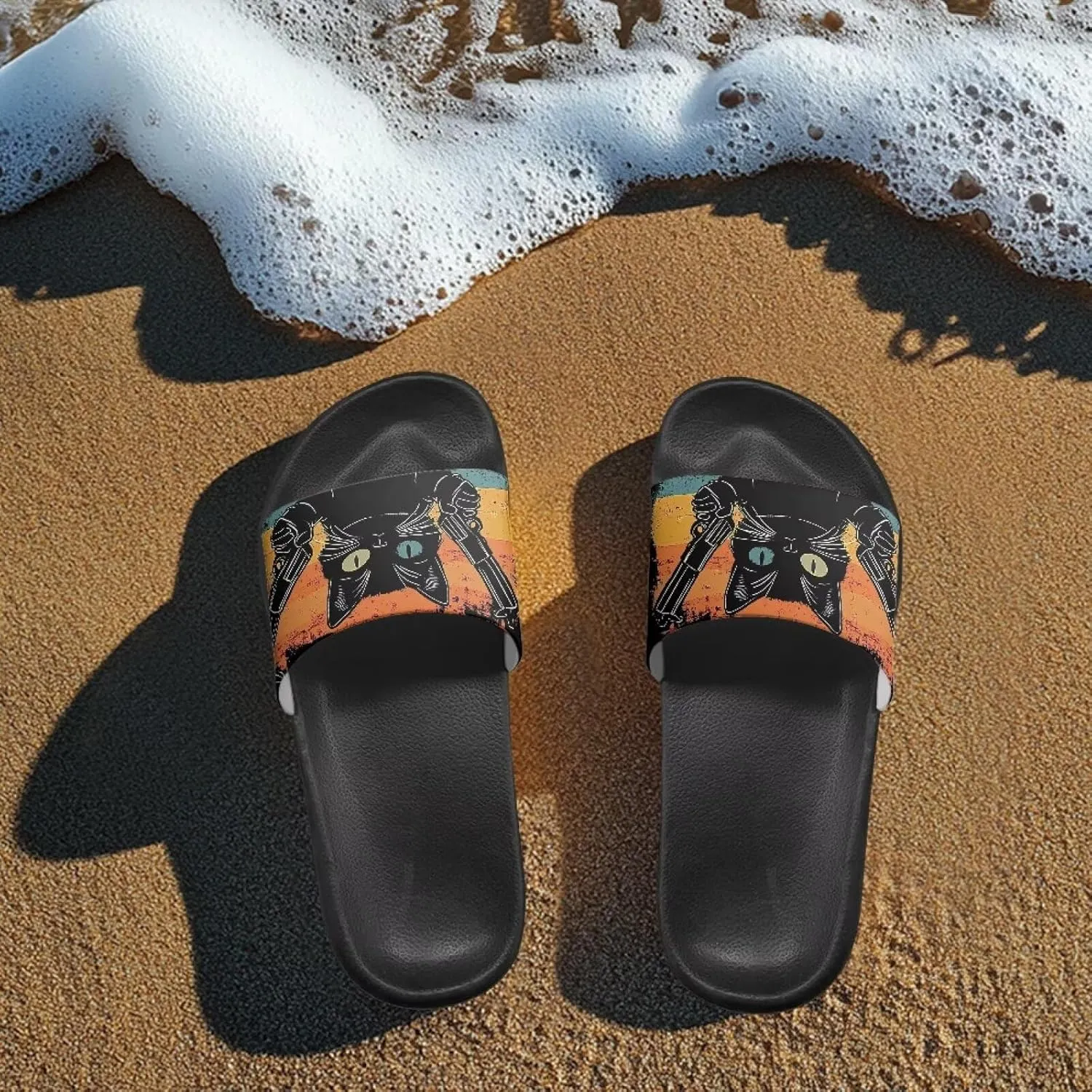 Summer Slide for Women Slip on Sandals Lightweight Cloud Soft Slippers Non-Slip Shower Slipper SizeUS 5-12.5