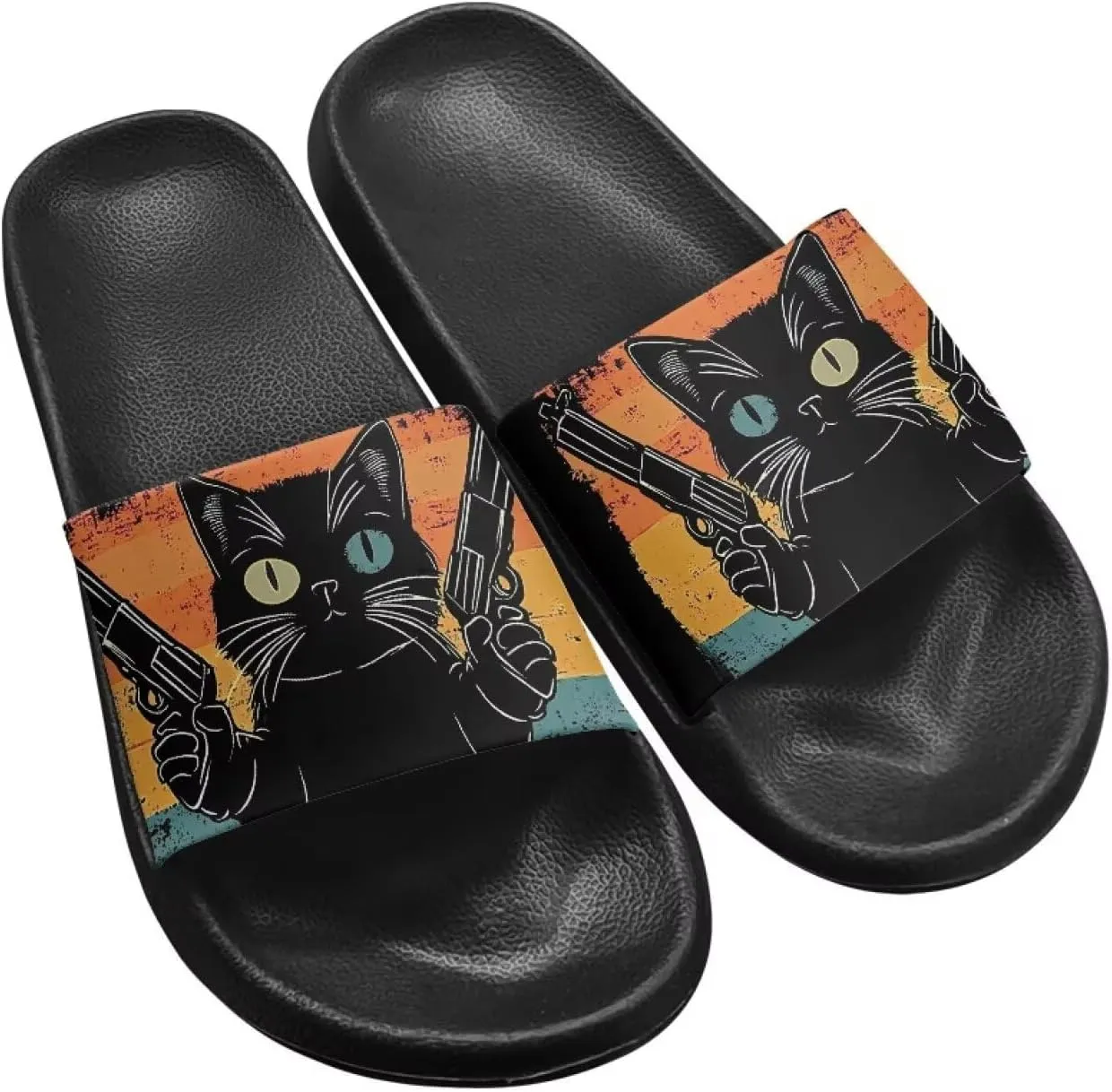 Summer Slide for Women Slip on Sandals Lightweight Cloud Soft Slippers Non-Slip Shower Slipper SizeUS 5-12.5