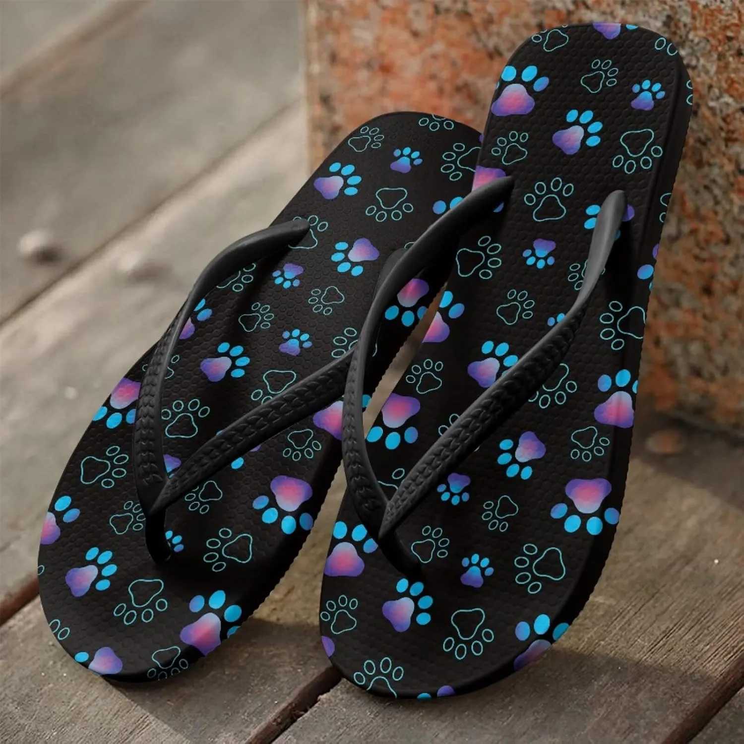 Summer Slides for Women Non Slip EVA Sole Pool Sandals with Shock Resistant Quick-Dry Beach Flip Flops