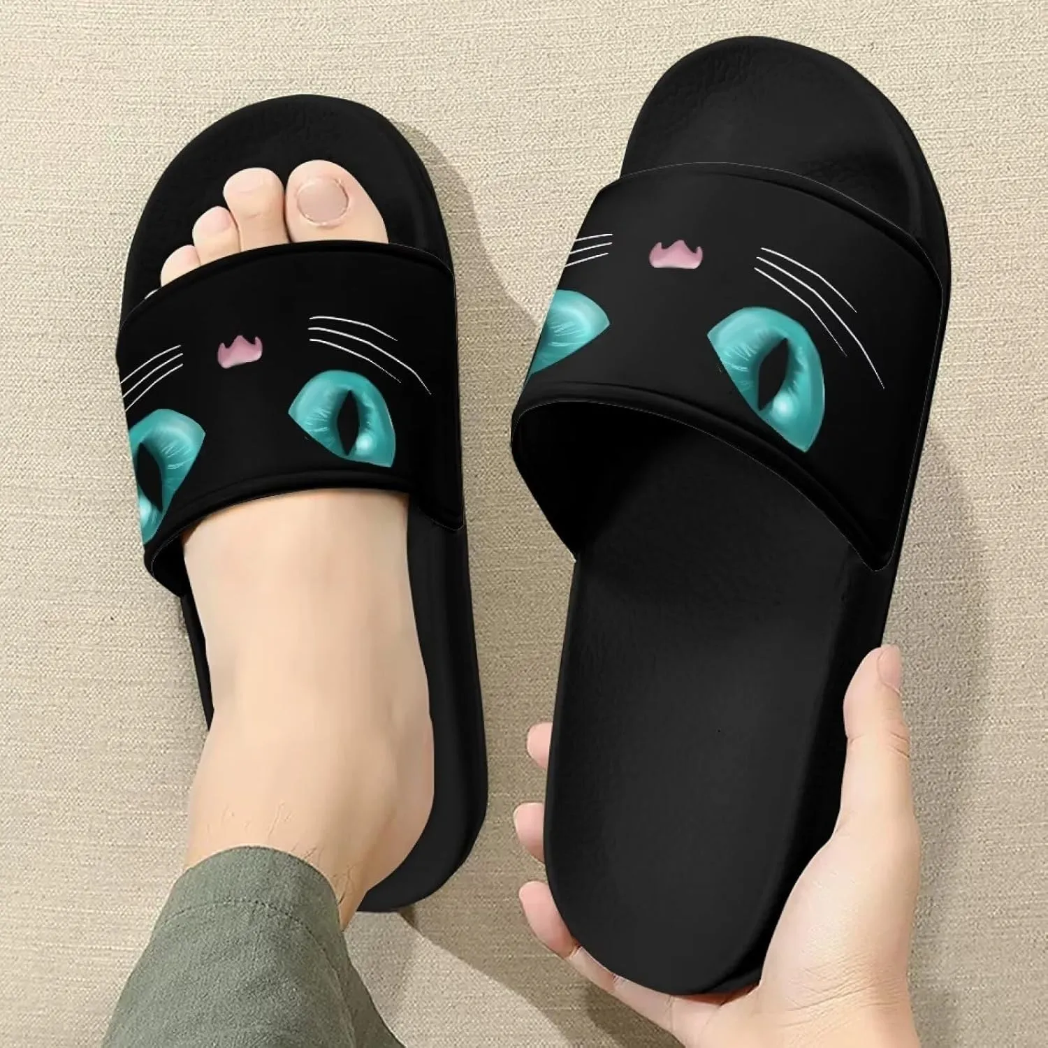 Summer Women Slipper Indoor Outdoor Casual Slippers Non-slip Shower Single Band Open Toe Slide Sandals