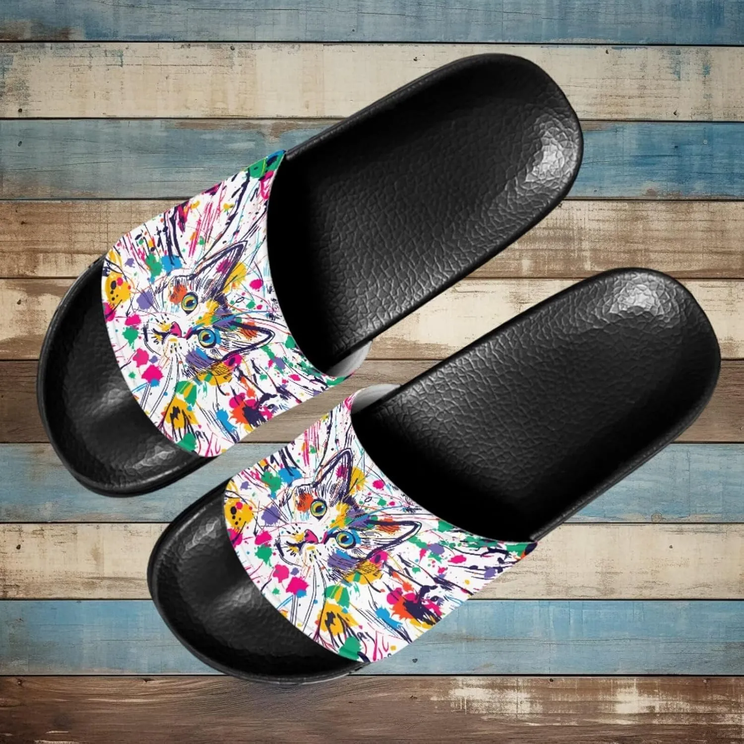 Summer Women Slipper Indoor Outdoor Casual Slippers Non-slip Shower Single Band Open Toe Slide Sandals