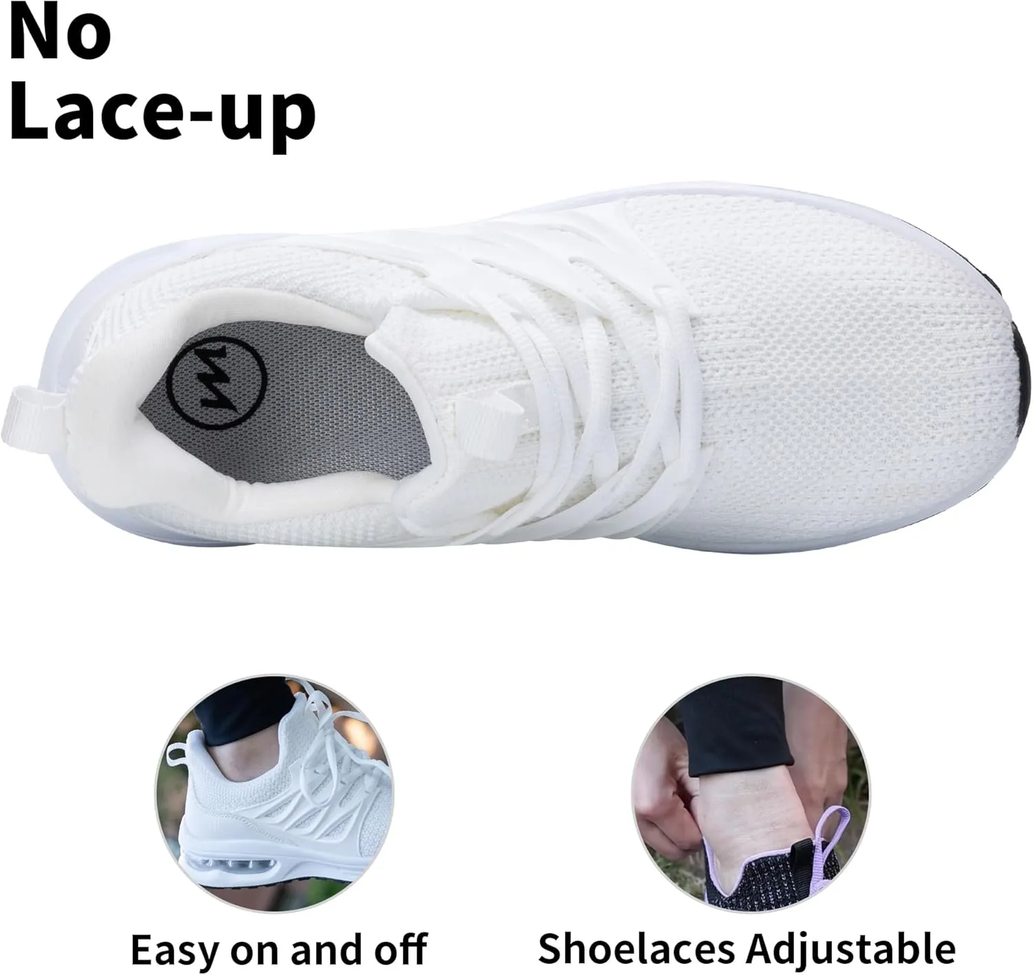 SURRAY Womens Tennis Shoes Slip on Walking Running Sneakers Comfortable Lightweight Gym Sports Workout Footwear US 5.5-11