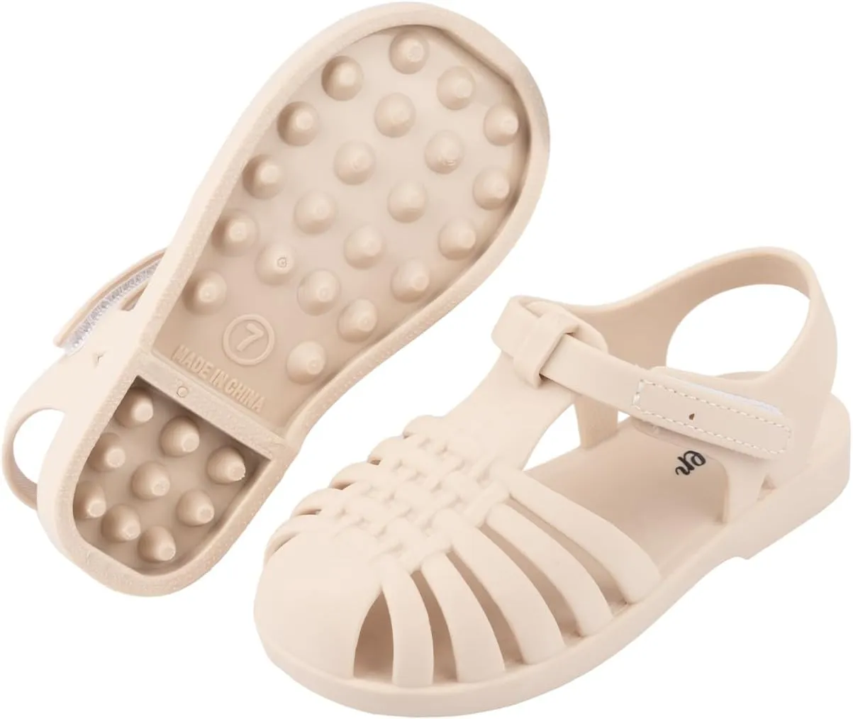 Swalker Children's Soft Jelly Sandals Kid's Sandals In Recyclable,Closed-Toe With Anti-Slip Sole, Easy Wear Sandals Boy's & Girl's sandals Summer & Beach