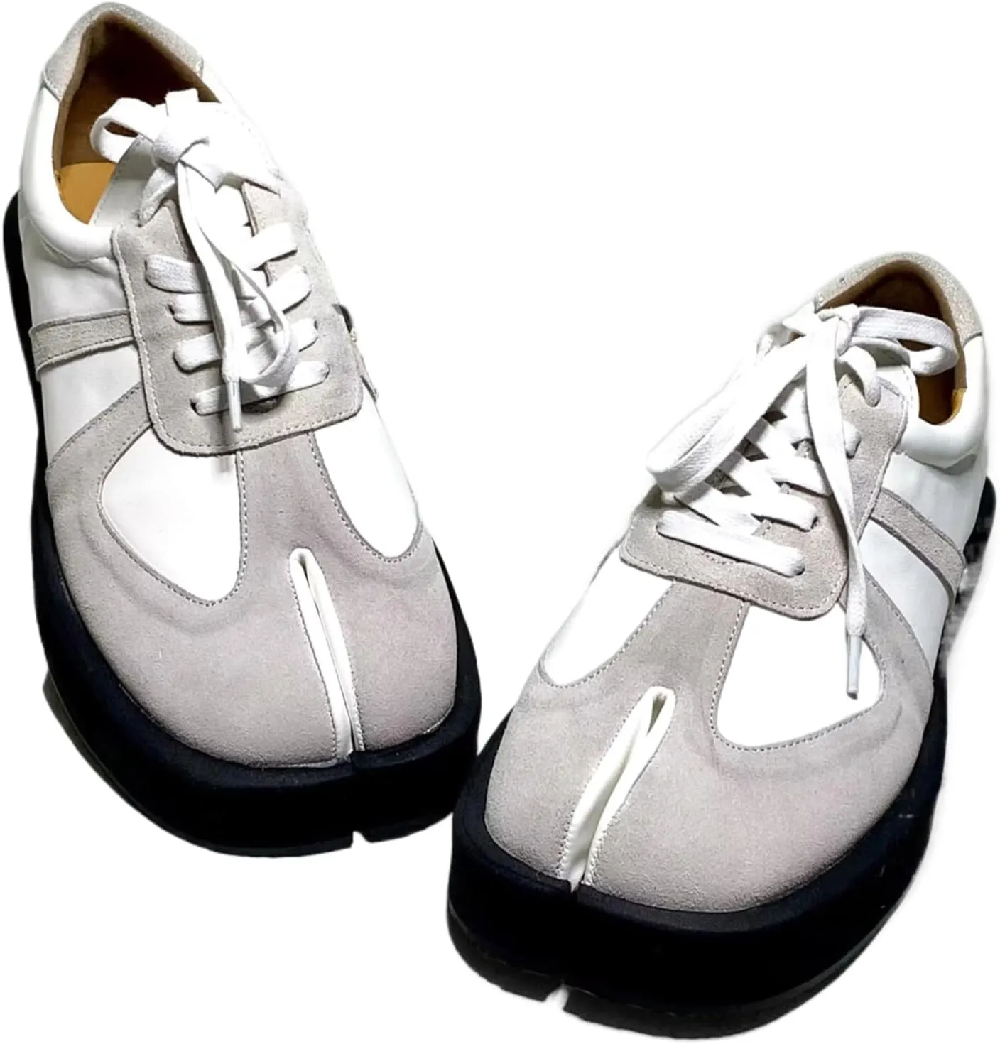 Tabi Shoes Split Toe Retro Shoes for Women Girls Summer Chunky Platform Casual Non Slip Lightweight Round Toe Wide Width Sneakers Cute Y2K Kawaii Footwear Spring Fall Outdoors Trainers