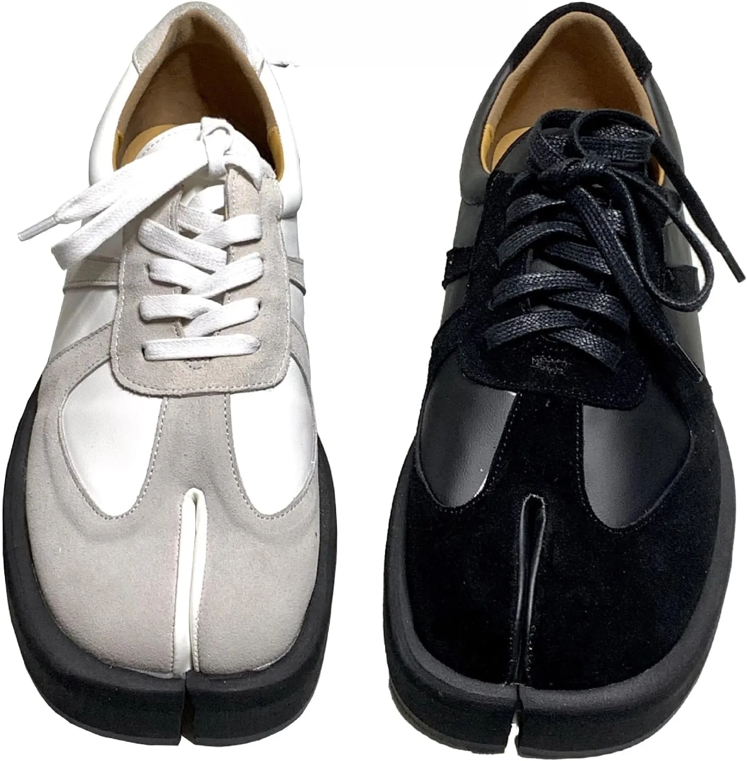 Tabi Shoes Split Toe Retro Shoes for Women Girls Summer Chunky Platform Casual Non Slip Lightweight Round Toe Wide Width Sneakers Cute Y2K Kawaii Footwear Spring Fall Outdoors Trainers