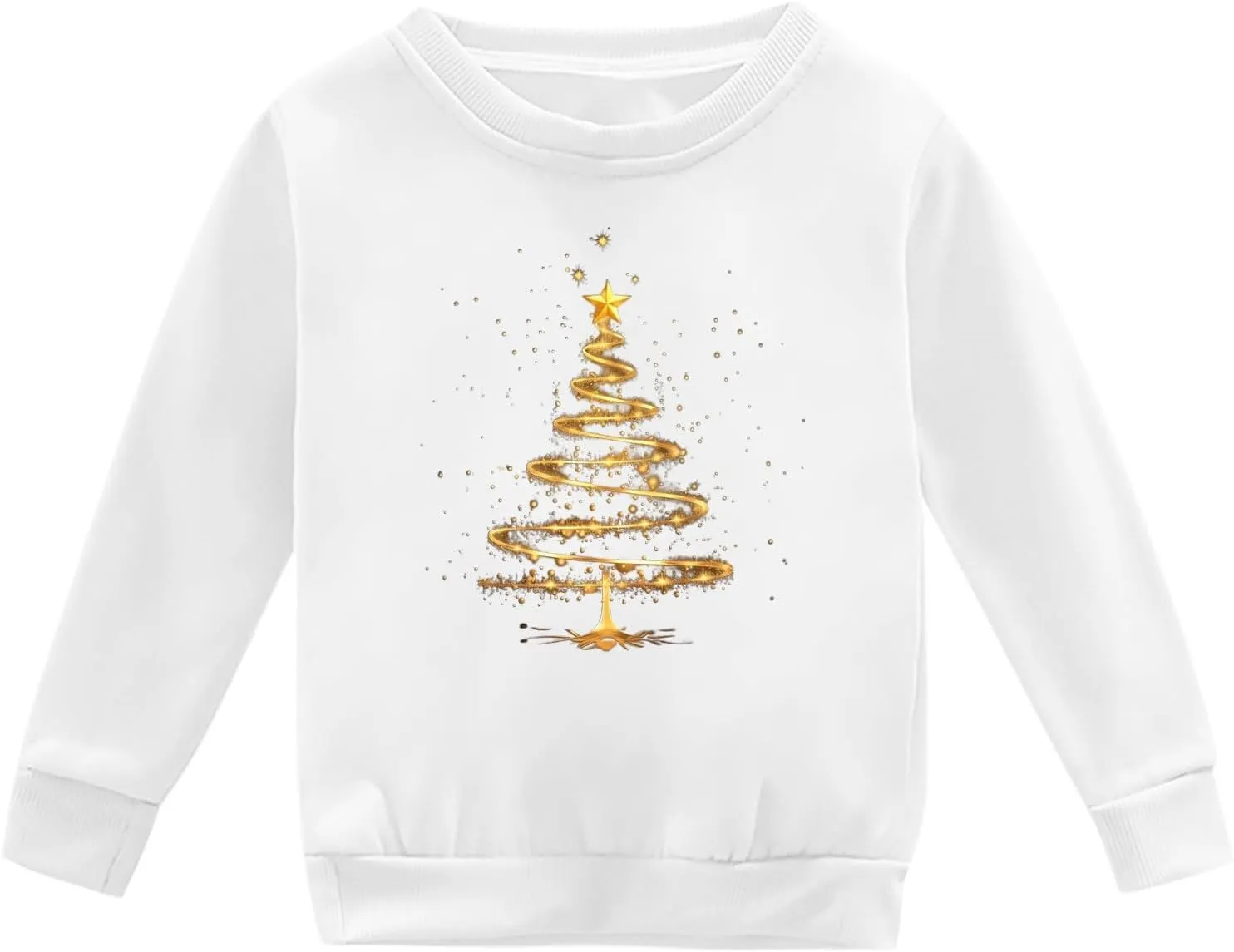 ToddlBy Kids Toddler Boys Girls Christmas Sweatshirt Baby Long Sleeve Sweaters Xmas Tree Crewneck Pullover Tops