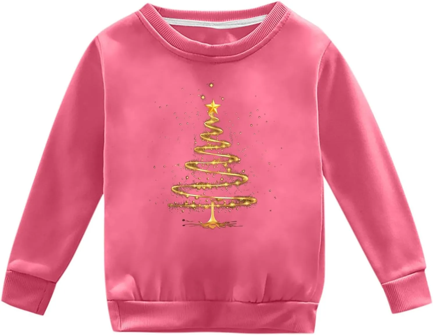 ToddlBy Kids Toddler Boys Girls Christmas Sweatshirt Baby Long Sleeve Sweaters Xmas Tree Crewneck Pullover Tops