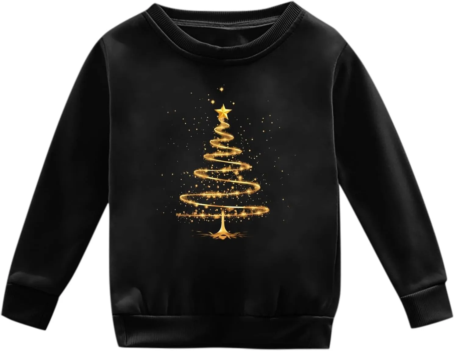 Toddler Boys Girls Christmas Sweatshirt Long Sleeve Sweaters Xmas Tree Crewneck Pullover Tops Baby Fall Winter Clothes
