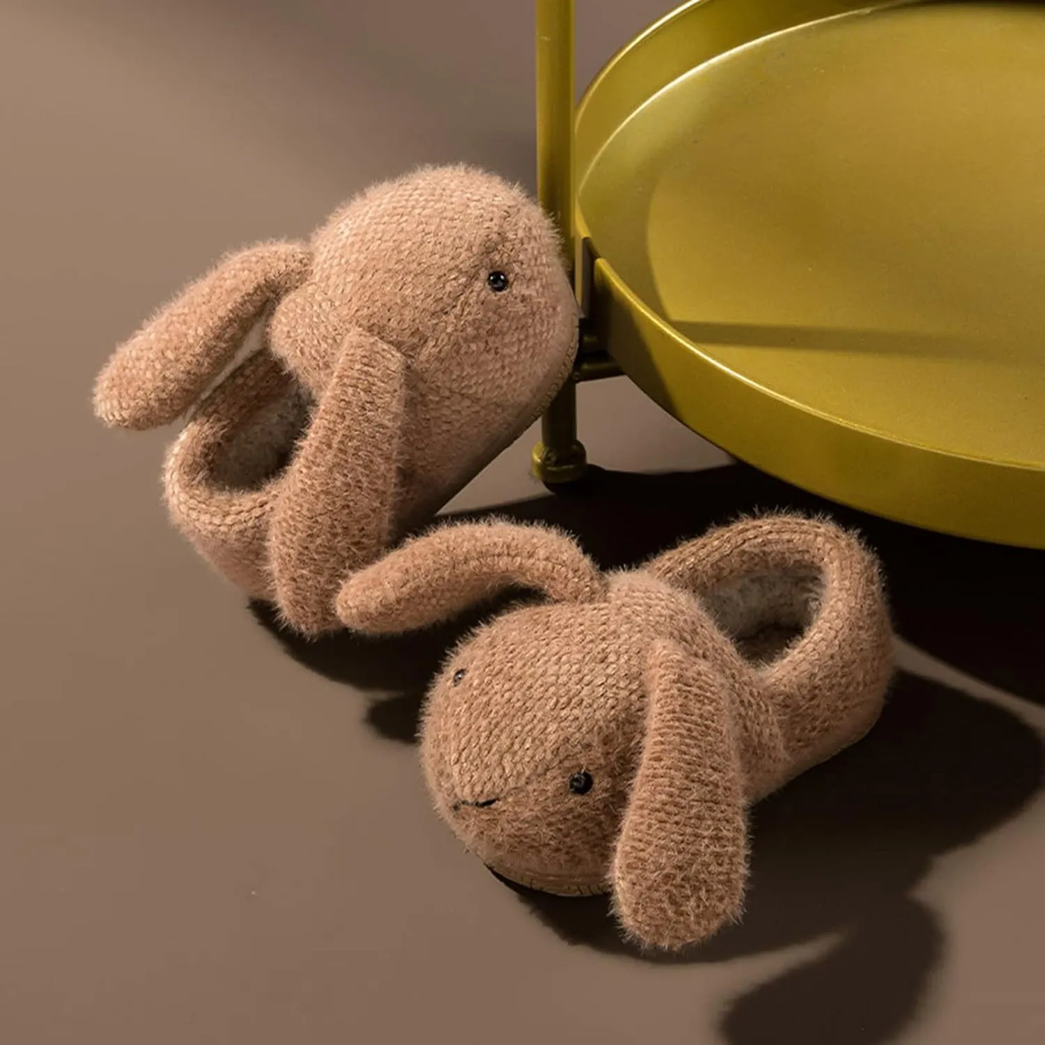 Toddler Boys Girls Indoor House Slippers Lightweight Kids Bunny Style Non-Slip First Walking Home Socks Shoes