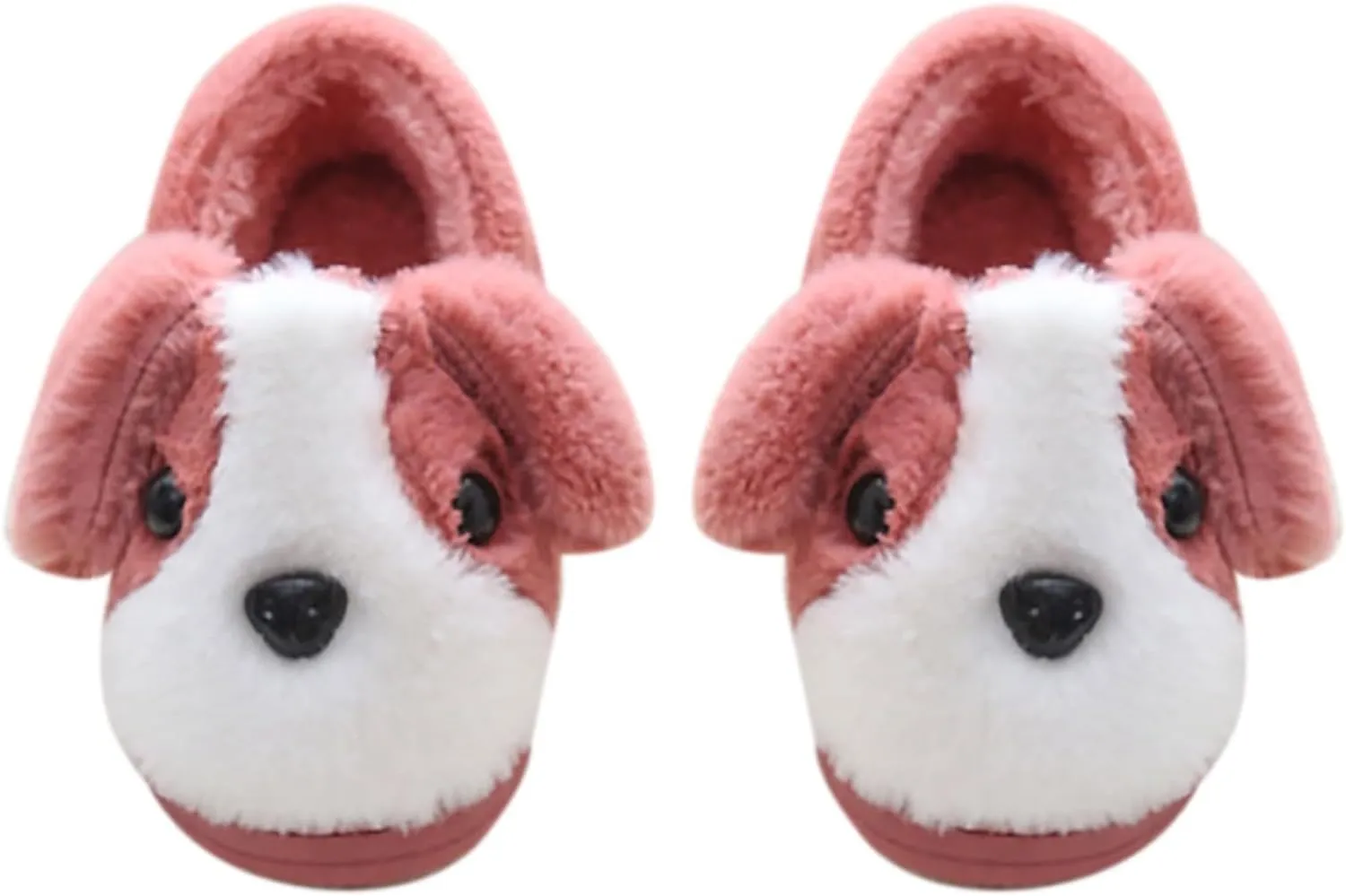 Toddler Fuzzy Slippers Girls Boys Cartoon Cute Animals Dog House Slippers Plush Warm Home Shoes Winter Shoes Boy