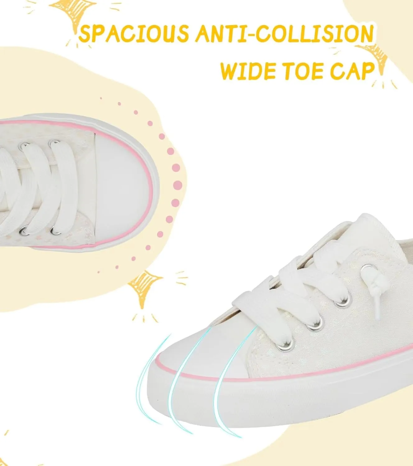 Toddler Kids Canvas Sneakers Sparkle Glitter Sequins Shoes Slip On Soft and Durable