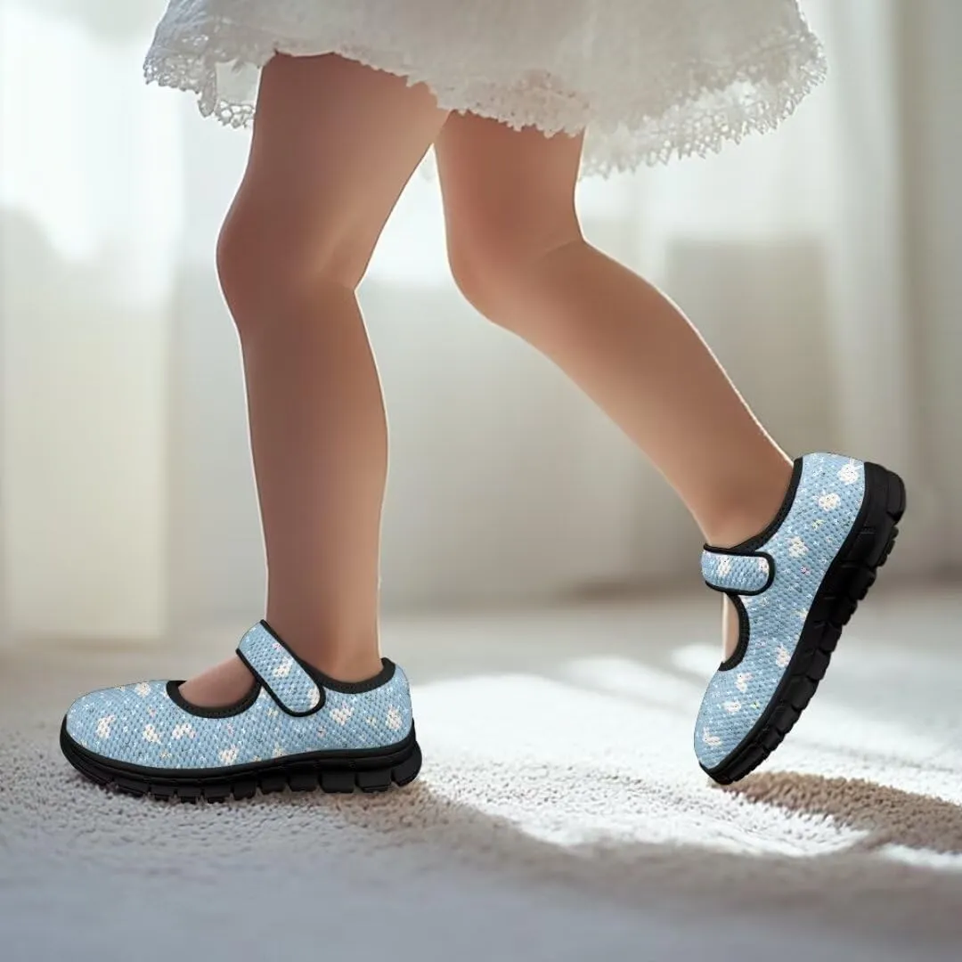 Toddler Little Girl Mary Jane Dress Shoes Ballet Flats School Uniform Shoes for Wedding, Party